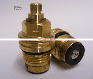 DTC20 MK1 BS5412 X20 Danube BS5412 Washer Valve Replaced T20-10AMODRER (Pair) Bespoke Part