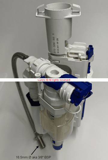 Duravit 2M 3/8" Inlet and 2"Flush Valve Combi Group - Bespoke Part