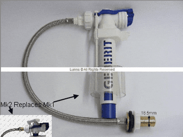 Duravit Float Valve c/w 3/8" Male Hose EDL2-6