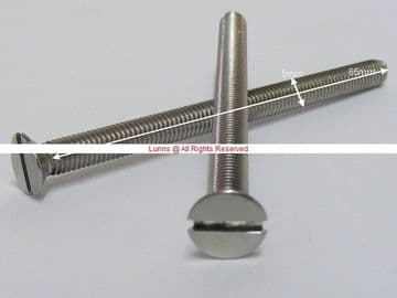 Ebony Sol Mk1 Countersunk Face Plate Bolts 65x5mm SC51A - Bespoke Part (1)