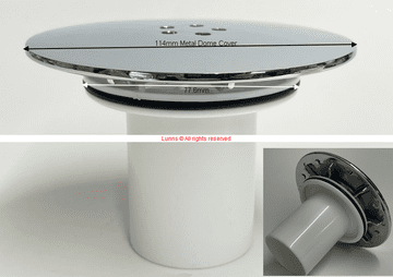 EBV 5 Hole Shower Trap Dip Tube and Metal Dome Cover 77.6 O Ring - Bespoke Part