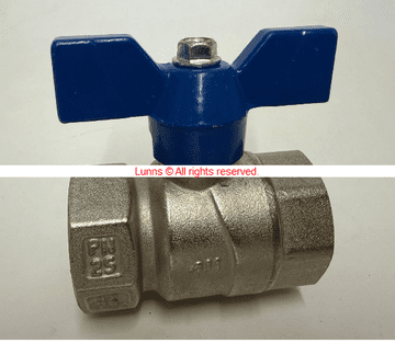 EMB 1" BSP DN25 F&F UFH Underfloor Isolating Valve - Bespoke Part