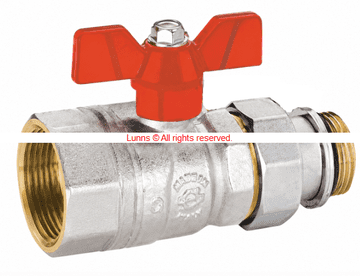 EMB 1" BSP DN25 M&F Union UFH Underfloor Isolating Valve - Bespoke Part