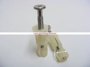 Ember Nylon Blind Hole Concealed WC Seat Fixings Pair - Bespoke Part