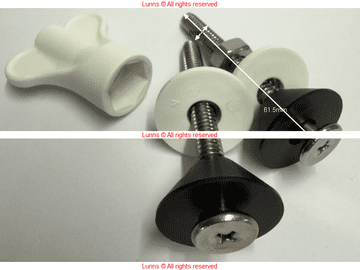 Ember WC Hinge Bolt Fixing Kit E54SP871211 - Bespoke Part