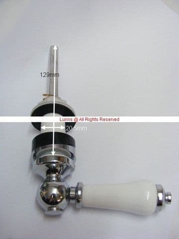 Emperor129 Offset Period Cistern Lever cw Chock Set