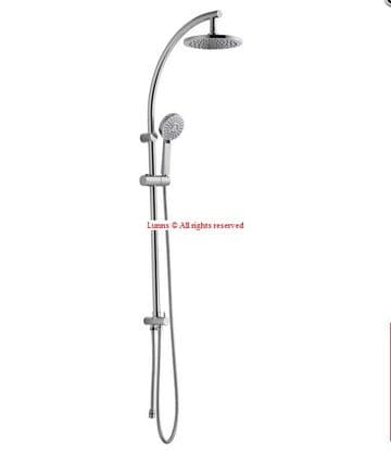 Escolar Fixed Over Head & Flexible Handset Dual Shower Kit E548102PG3