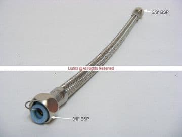 FAE 3/8"x3/8" 310mm Braided Hose Straight Ends