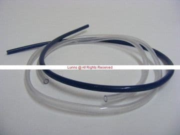 FAE Box Valve Air Hoses (Pair) Blue 450mm Clear 600mm