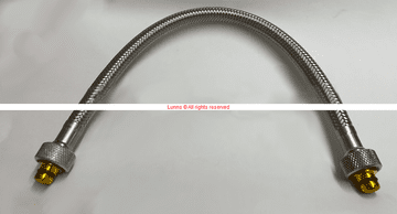 FAE  Internal Cistern Hose3/8" Str ORing&Nut x3/8" Str ORing&Nut Braided Inlet Hose - Bespoke Part