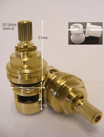 FB Global Ceramic Disc Cartridges cw Carrier PAIR T20XX20