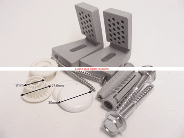 Fischer Commercial Pan and Semi Pedestal Blue Side Fixings IT 89962 PL A3569 FR 14228500-000