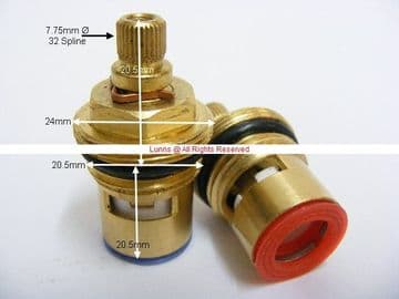 Flame32 Aqua F Series 32 Spline Cartridges Pair TM32 - Bespoke Part