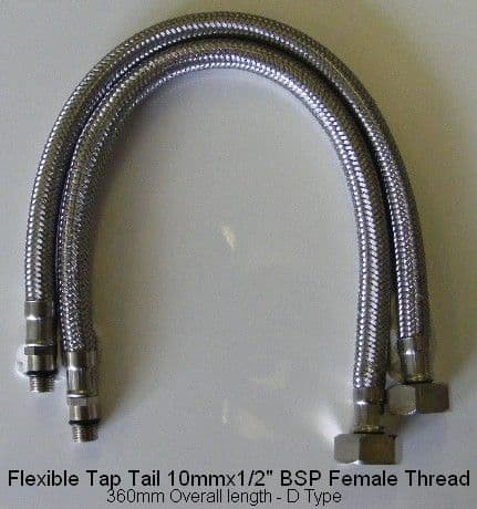 Flexible Tap Tails M10x1/2