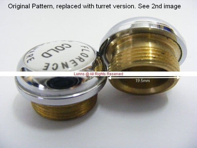 Florence Turret Pattern Tap Indices cw Chrome Ring Pair AL9 Bespoke Part