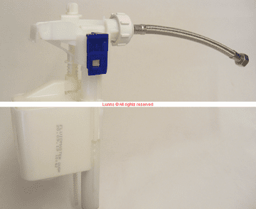 Fluidmaster Framed Cistern Internal Inlet Float Valve c/w Blue Clip & Hose - Bespoke Part