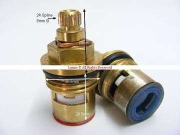Forssk AV Series Recessed Ceramic Disc Cartridge Valve FP54AVPKITON8711 (Pair) - Bespoke Part