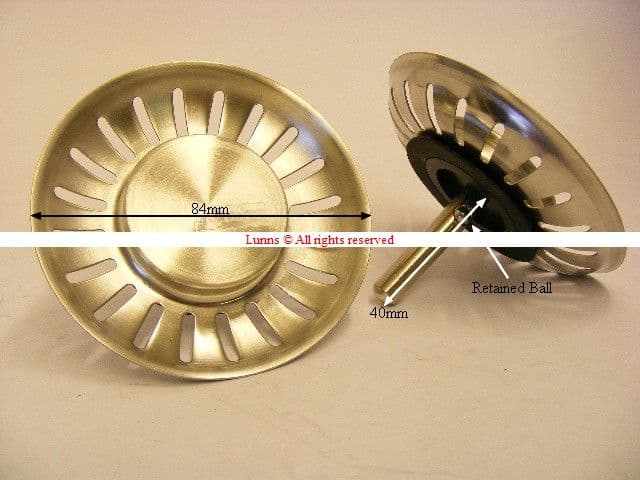 Franke 20 Slot Large Pull Basket Strainer Waste Sink Plug  W2-83
