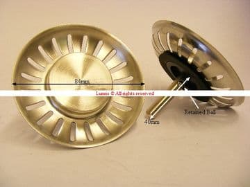 Franke 20 Slot Large Pull Basket Strainer Waste Sink Plug W2-83