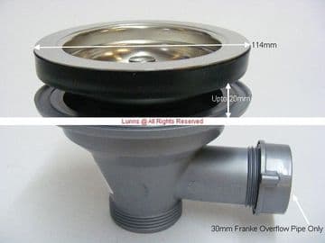 Franke Basket Strainer Waste c/w OF Connection