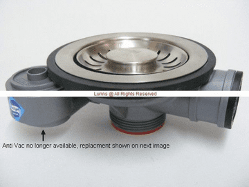 Franke Basket Strainer Waste cw Overflow Socket (No Anti Vac) 0056-198919 0056-199838 BLKR2-8