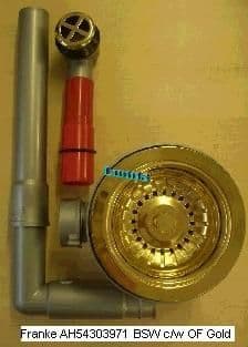 Franke BSW c/w Round Overflow Goldd AH54303971