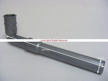Franke Horizontal Overflow Pipe cw Elbow - Bespoke Part