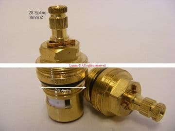 Franke Olympus 28 Ceramic Disc Cartridge (Hot & Cold Pair) TMX7