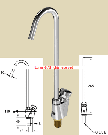 Franke Sissons 213.0654.086 Replaces 213.0654.086  Bottle Filler - Bespoke Part