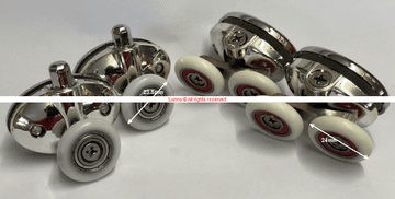 Frontline Aquaglass Purity D Shape Shower Door Rollers U-PRRED6X2  - Bespoke Part