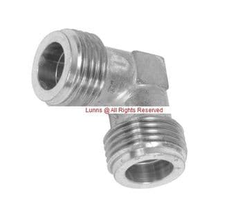 Gas Hob Elbow Male ParallelxMale Parallel thread aka BSPPxBSPP - Bespoke Part