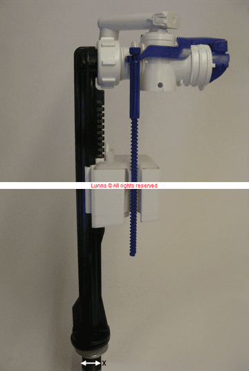 Geberit  281.222.00.1 350mm Botton Entry Fill Valve EDL- Bespoke Part