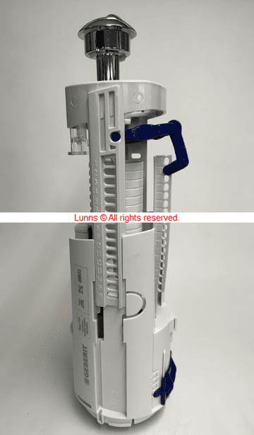 Geberit Type 260 16 Slot Flush Valve cw Mushroom Buttont (Elongated Pin) OCYLSW - Bespoke Part