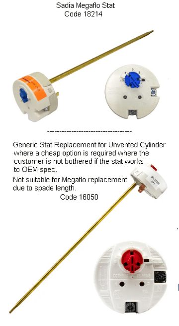 Generic and Megaflo Unvented  Stats - Collection Only