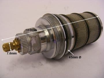 Giulio Mk2 Silver Thermostat Shower Cartridge - Bespoke Part