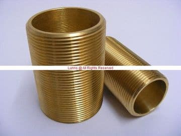 Gordella 1-1/2" BSP 80mm Brass Running Nipple - Bespoke Part