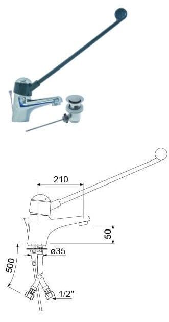 Gordella 360mm Long Lever Basin Mixer G5454987112354