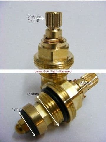 Gordella20 3/8 Compression DTF Valves (No Nipple) G5405708711 UOL3-18MOD Pair- Bespoke Part