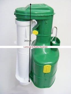 Green 265mm High Level Space Saver Syphon 9WL1025OA PR5 - Bespoke Part