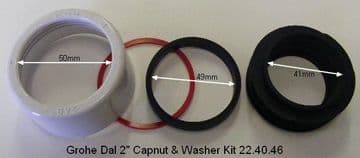 Grohe Dal 2" Capnut & Washer Kit 22.40.46