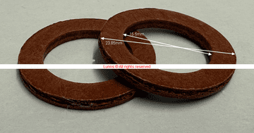 Grohe Red Fibre Inlet Washer 23.85mmx15.5mm Pack of 2 TOFC-FIBBX- Bespoke Part