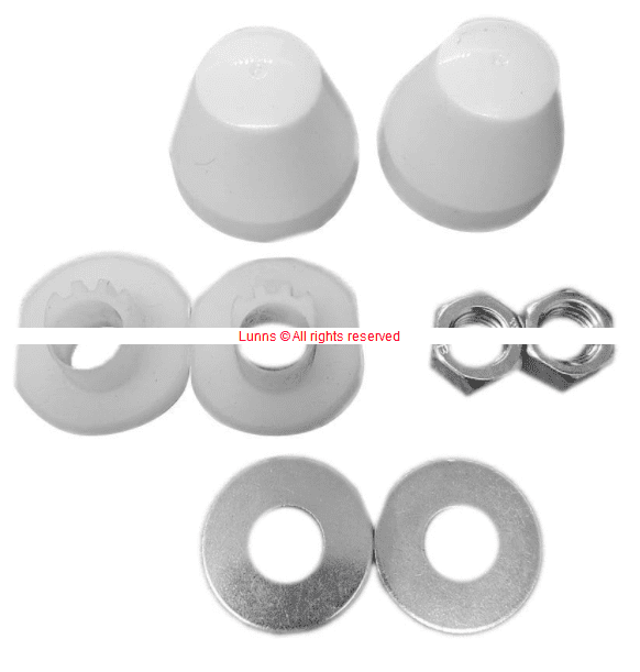 Grohe Wall Mount 8 Kit Nuts Collars Washers & Nuts