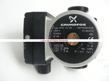 Grundfos UPS2 25-60 Underfloor Heating Pump - Bespoke Part