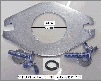 Gustavsburg 60mm Flat Plate Close Coupled Kit Including O RING, & Bolts