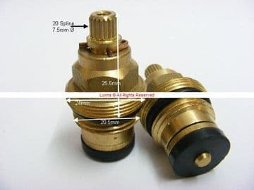 Heritage20 Mk5 1/2" DTF Washer Valves Replacement Valves PAIR - Bespoke Part