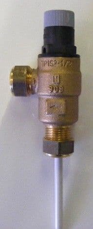 Honeywell TP152 2.5 Bar 15mmx15mm Temp & Pressure Relief Valve UV6-17 UUV5-13 - Bespoke Part