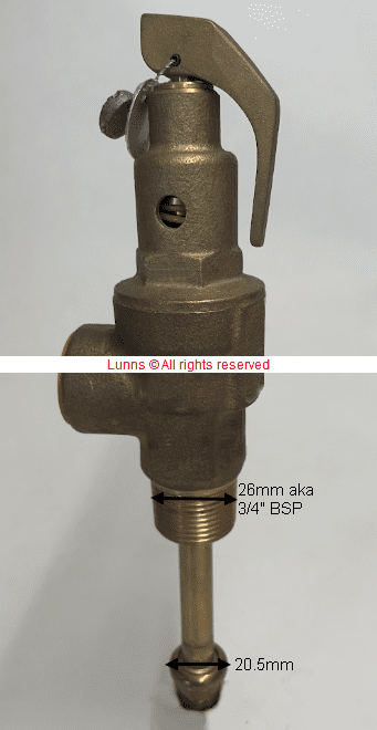 Honeywell TP192 3/4in 2.5bar Replacement 7258/5079