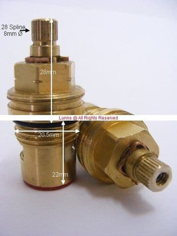 Howdens SMR Howdens SMR28 Mk2 28 Spline Cartridge Pair TM25MOD AL28-13