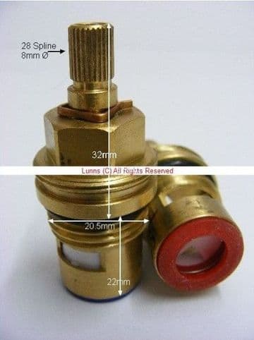 Howdens28 Original NLA - Replaced by TM25OEM 28Spline Cartridge