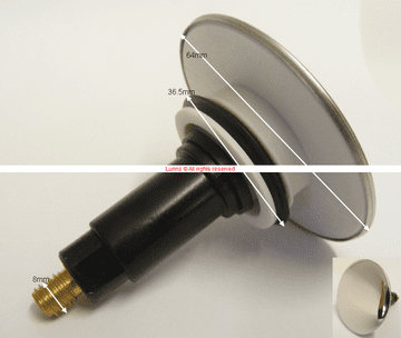 Huppe Basin Clicker Plug - Bespoke Part